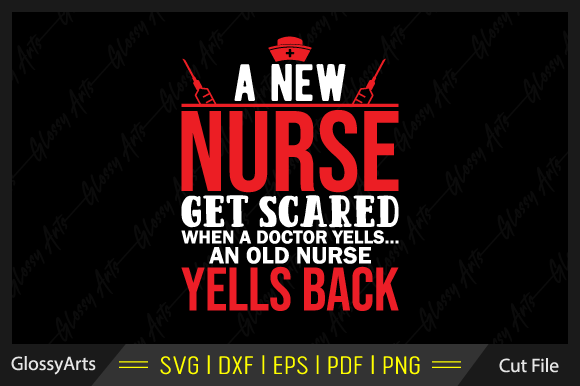 A New Nurse Get Scared when a Doctor Svg