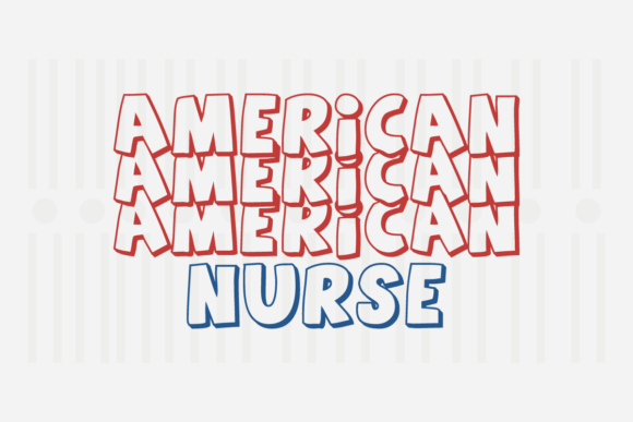 American Nurse, 4th of July SVG