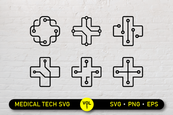 Medical Technology Clipart Bundle Svg: Graphics and Crafts