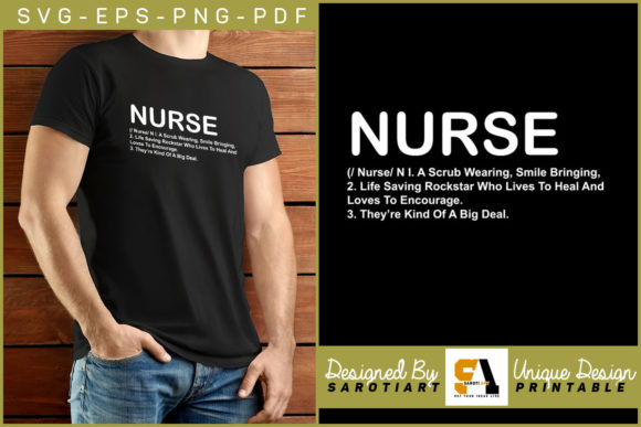 Nurse Definition T-shirt SVG Design