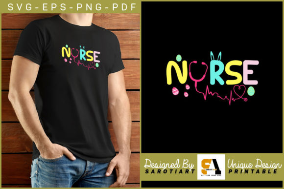 Nurse Easter Day T-shirt Printable SVG