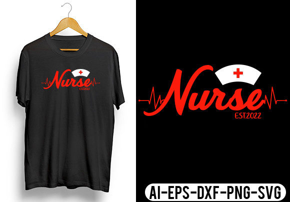 Nurse Est. 2022 T-Shirt Svg Design