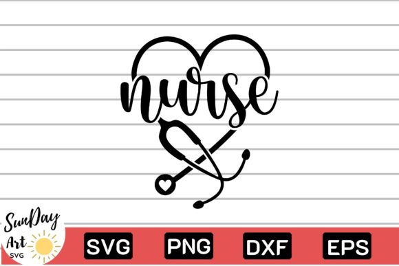 Nurse Life with Stethoscope Svg, Graphics & Crafts