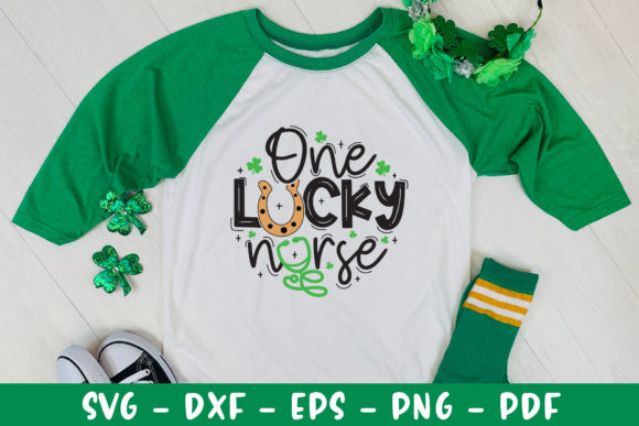 One Lucky Nurse St Patrick’s SVG for Crafts & Graphics
