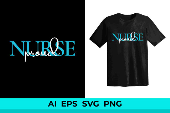 Proud Nurse T-shirt Design SVG Vector